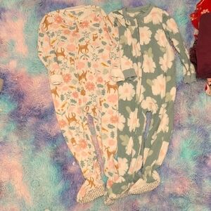 Carter's Kids Pajama Sets - Floral and Deer Patterns